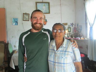 Isaiah with his Masatepe host mother