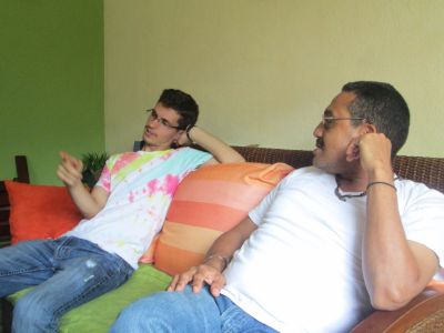 Good conversation with Luke's host father