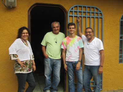 Luke with his Masatepe host family