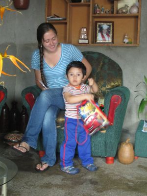 Emily with her dear host brother, Jahir