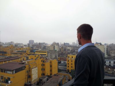 Alan takes in the spectacular views from the tower at the Convent of Santo Domingo