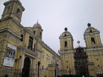 The Iglesia de San Francisco and its adjacent monastery: considered one of the most important historic monuments in Lima. Soon after Francisco Pizarro founded Lima in 1535, Franciscan friars began to build the monastery.