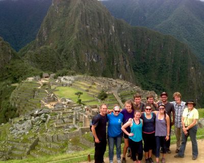 Round two for the traditional group photo at Machu Picchu, later in the day, once the had fog lifted.