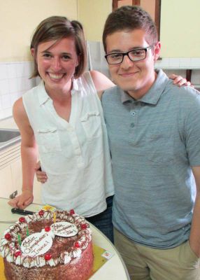 Irene celebrates a bday with Tito.