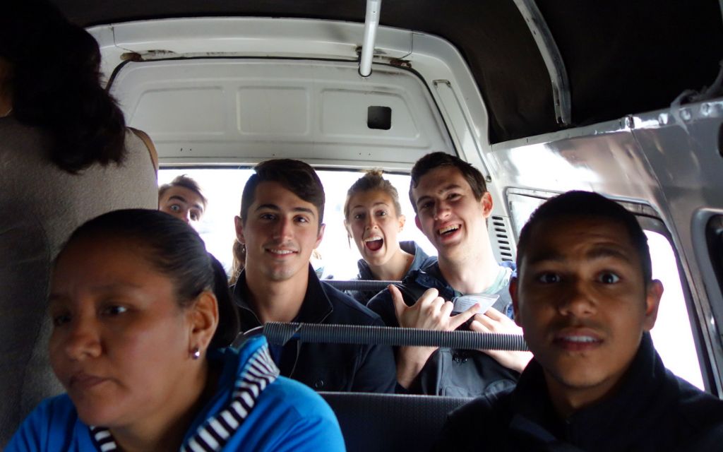 Taking public transport
