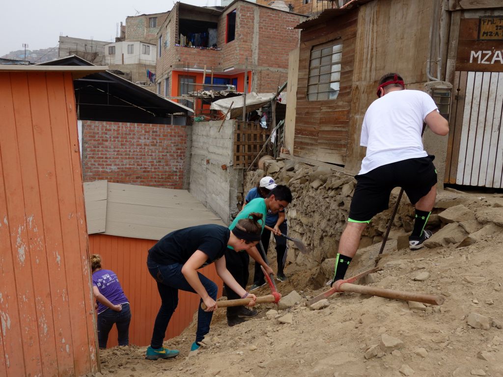 Other students work on top