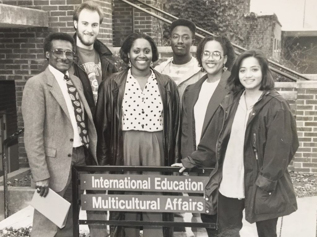 Multicultural affairs staff: Zenebe Abebe, Chris Waltner, Ian Walker, Smith Fleurantin, Enid Rodriguez, Shanti DeFehr (Photo: John D. Yoder)