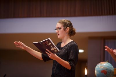 Song-leading at Chapel